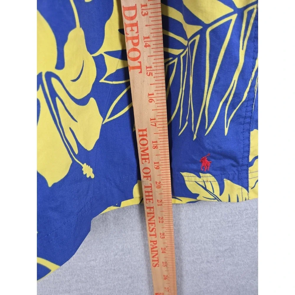 Polo‎ Sport Ralph Lauren Swimwear Bathing Trunks 2XL Lined Blue Aloha Tropical